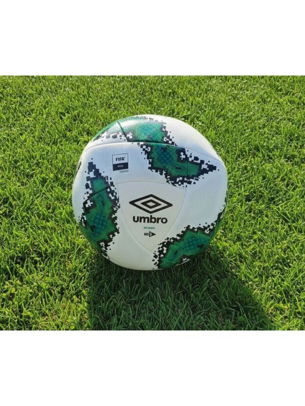 Umbro Neo Swivel Soccer Ball Size 5 - White, Black, and Green